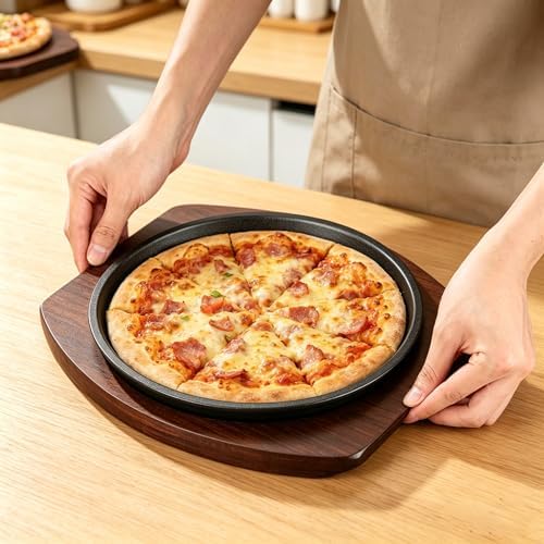 Cast Iron Fajita Plate, Skillet Pan, Steak Platter (10 inch with Base) - Image 4