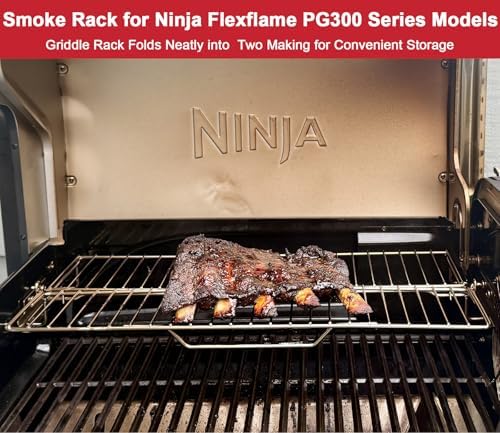 Griddle Warming Rack for Ninja PG300 Series, Adjustable Expandable Smoke Rack for Ninja FlexFlame Grill Accessories, XSKFLDINDRCTRK - Image 4