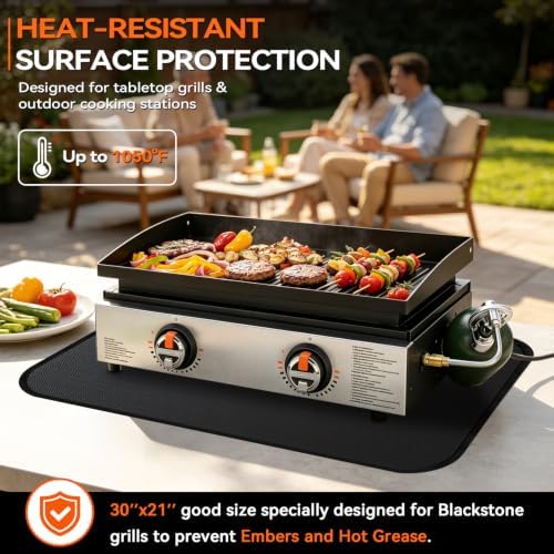 39"x25" Under Grill Mats for Blackstone Tabletop-[Fireproof] [Oil-proof] - Image 2