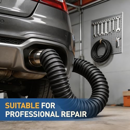 2.5" ID x 11ft Garage Exhaust Hose, Heavy Duty car exhaust hose - Image 6
