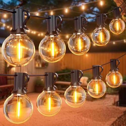GPATIO Outdoor String Lights, 150FT G40 Bulbs Shatterproof Patio Lights, Waterproof Dimmable Hanging Outdoor Lights, Connectable LED Outside Lights for Backyard Yard Gazebo Porch Party by AddforPatioMakeover