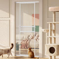 Gardner Pet Extra Tall Cat Gate 49"-86" Adjustable Height, Tall Pet Gate for Doorways/Hallways with 27.5"-37" Adjustable Width Baby Gate with 4 Extensions Kits, No Drilling Pressured Mounted (White) by GardnerPet