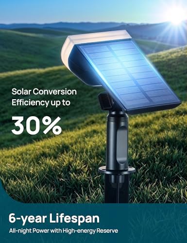 Linkind Solar Lights Outdoor Waterproof LED Spotlights Warm White 12 Pack - Image 3