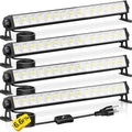 YQNLIFA 5400LM LED Shop Lights, Plug in Workbench Light for Garage, 4Pack by YQNLIFA-BlackLightParty