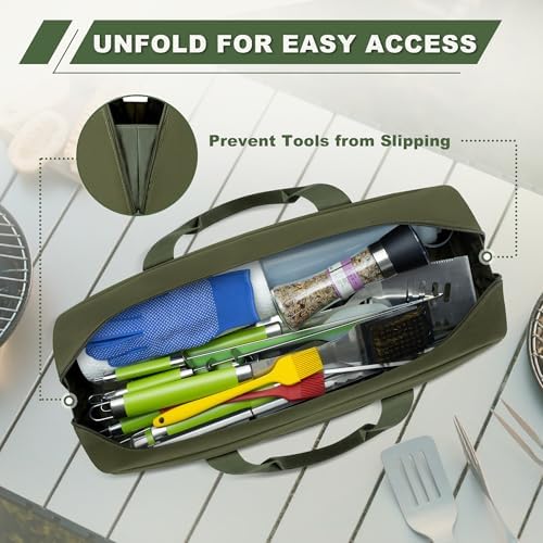 HODRANT Grill Tool Storage Bag with Pockets for Barbecue Tool up to 22" - Image 5