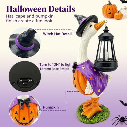 Halloween Decorations Solar Garden Outdoor Statues Goose - Image 6