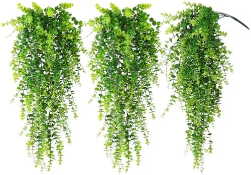 RECUTMS Hanging Money Plants Fake Outdoor Hanging Artificial Flowers Vines by RECUTMS