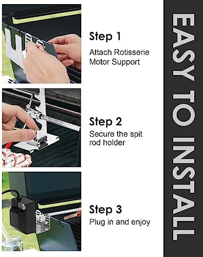 Rotisserie Grill Kit, Automatic Rotating BBQ, UL Certificated - Image 5