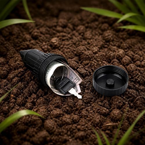 2pcs Realistic Sprinkler Head Key Hider, Outside Secret Storage (Black) - Image 3