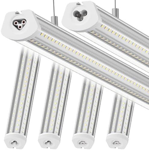 Barrina T8 LED Shop Lights 8FT, 140W 17000LM, 5000K, U Shape, 6 Packs by Barrina