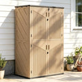 Aoxun Outdoor Storage Shed with Floor, 64 Cu.Ft Outdoor Storage Cabinet by Aoxun