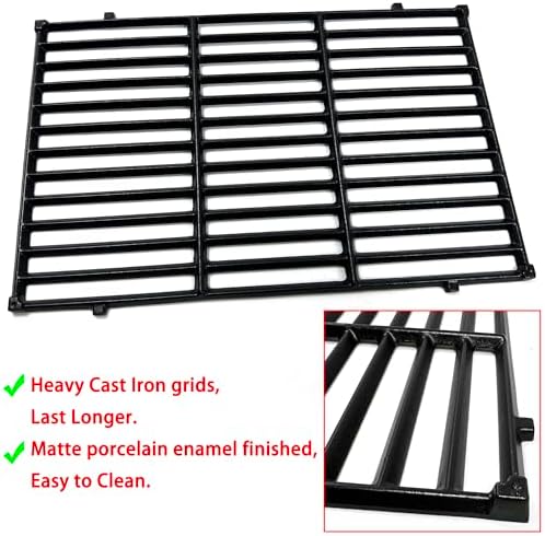 DG264 19.5" Grill Grates 17.5" Flavorizer Bars for Weber Genesis 300 Series E-310 E-320 E-330 EP-310 EP-320 EP-330 S-310 S-330 Gas Grill (2011-2016 with Front Control Knobs) 7524 7621 - Image 4