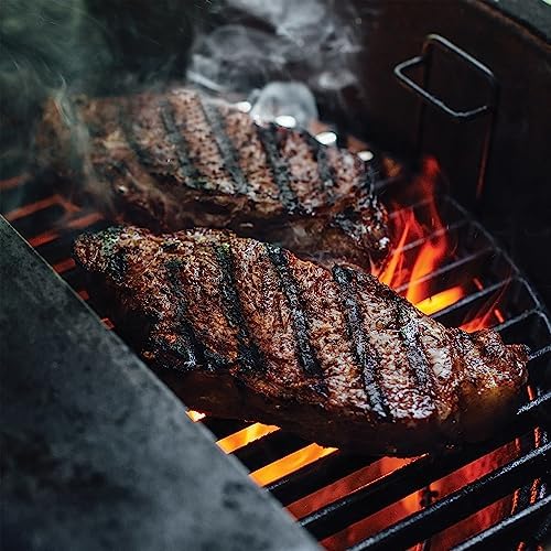 Kamado Joe Durable Half-Moon Cast Iron Cooking Grate with Grill Grate Lifter for Classic Joe 18-inch Charcoal Grill and Smokers in Black, Model KJ-HCICG - Image 5