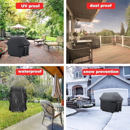40 Inch Grill Cover, Heavy Duty Waterproof Small BBQ Smoker Cover - Image 6