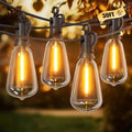 Brightown Outdoor String Lights, 30FT 11+1 LED ST38 LED Patio Lights Shatterproof, Dimmable IP65 Waterproof Connectable Hanging Outdoor Light for Backyard, Porch, Deck, Balcony by Brightown