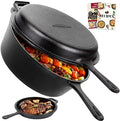 Overmont 2-in-1 Cast Iron Dutch Oven - 3.2QT Deep Pot with Lid Recipe by Overmont