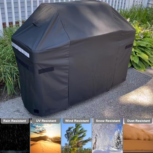 Weber Spirit and Spirit II 200 Series Grill Cover, 600D Heavy Duty Waterproof BBQ Grill Cover, 48 Inch 7138 Grill Cover for Weber Spirit II E210, Spirit E210 2 Burner Grillgas, All Weather Protection - Image 5