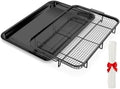 OPENICE Large Air Fryer Basket for Oven with 30 PCS Parchment Paper, Black by OPENICE