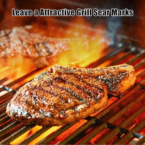 Hisencn Cast Iron Grill Grates for Nexgrill 720-0830H, 17''x26.4'', 2 Pack - Image 4