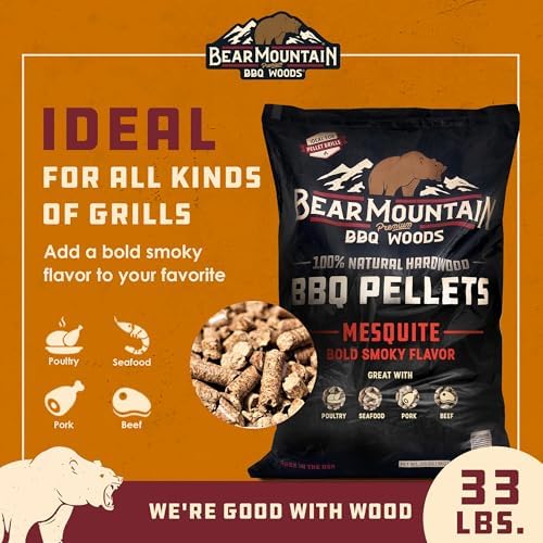 Bear Mountain BBQ FK17 Premium 20 Pounds All Natural Hardwood Mesquite BBQ Hardwood Smoker Pellets for Outdoor Electric Grilling and Smokers (4 Pack) - Image 3