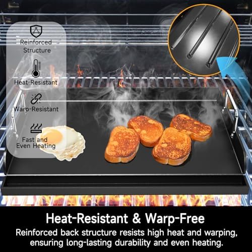 23" x 16" Nonstick Griddle for Gas Grill, Universal Compatible - Image 7