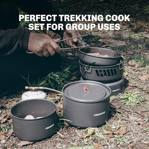 Fire Maple Versatile Outdoor Cooking Set Gas Stove Camping Cookware Kit - Image 4