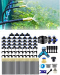 New drip Irrigation kit, Automatic Garden Watering System, Quick Connector and 360-degree Bending Dropper atomizing Copper Nozzle, Garden Plant Lawn Courtyard Watering System. (165FT) by MOCOBER