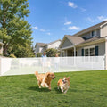 160" Extra Wide Retractable Baby Gates Dog Gate, 47" Tall Child Pet Safety Gate with Reinforced Strips for Stairs, Extra Long Garage Gates Mesh Fence for Driveway Decks Patio Outdoor Indoor by Pravoluxmax