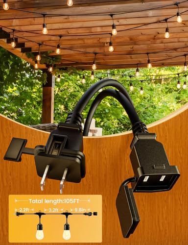 Svater Outdoor String Lights 105 FT Outside Waterproof Commercial Grade ETL - Image 3