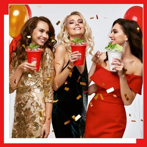LemonRoad 50 Pcs Lucky in Love Bachelorette Party Plastic Cups 16oz - Image 6