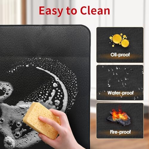 60 x 40 inch Firepit Mat for Outdoor Grill, Fireproof Mats for Under Reusable Oil-Proof Waterproof Grill Mats Repalce BBQ Pad for Deck Patio Grass Fire Pit Accessories for Outside - Image 6