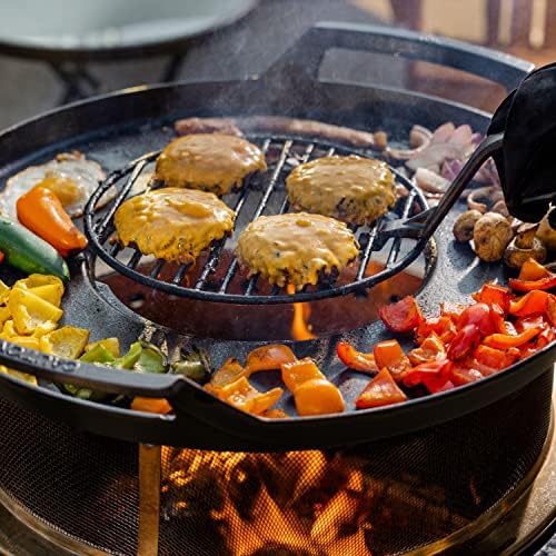 TIKI Fire Pit Griddle for Smokeless Fire Pits Outdoor Cooking Accessory - Image 6