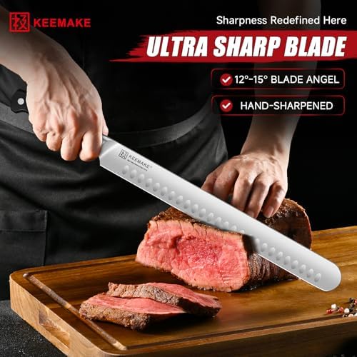 KEEMAKE Carving Knife Set, Brisket Slicing Knife & Boning Knife For Meat - Image 2