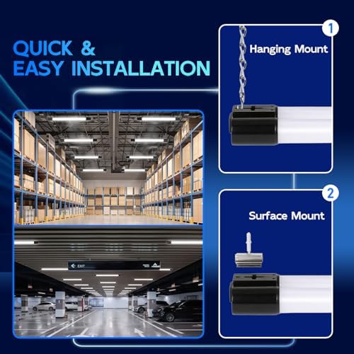 hykolity 60W 4FT Linkable LED Shop Light for Garage,6500LM - Image 3