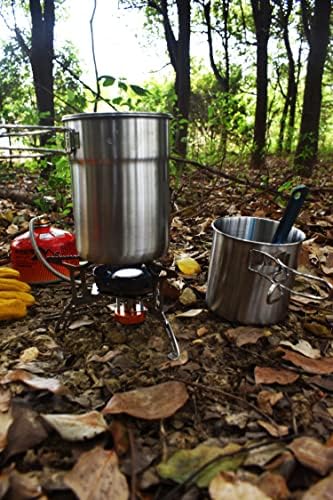 Camping Cups and Mugs Pot 2Pcs -304 Food Grade Stainless Steel - Outdoor Cookware Set with Vented Lid -33oz Big+24oz Small for Backpacking Picnic Hiking - Image 5
