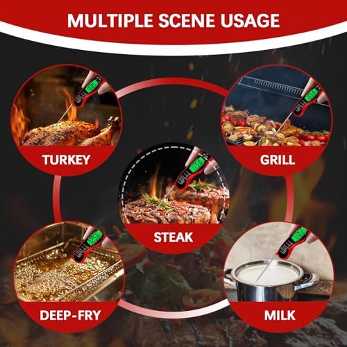 Cooking Thermometer，IP67 Waterproof Meat Thermometer Digital - Image 4
