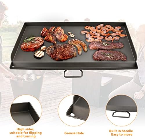 Griddle for Camp Chef 2 Burner Stove, Flat Top Griddle fits Camp Chef Accessories, 14 x 32'' Outdoor Cooking Systems - Image 3