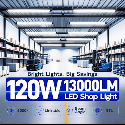 hykolity 4FT 120W LED Shop Light Linkable,13000LM(400w Equivalent) - Image 2