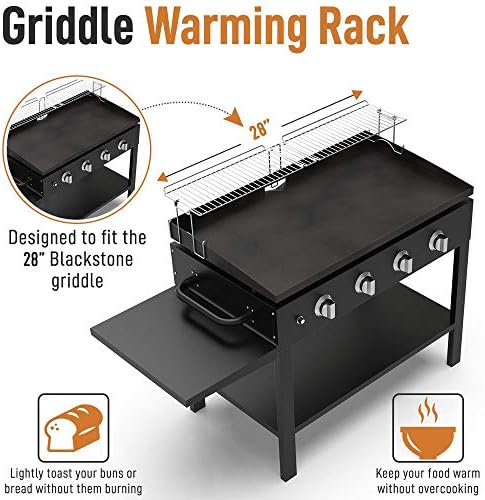 Yukon Glory 28 in Griddle Warming Rack, Clip-On, Fits Blackstone - Image 5