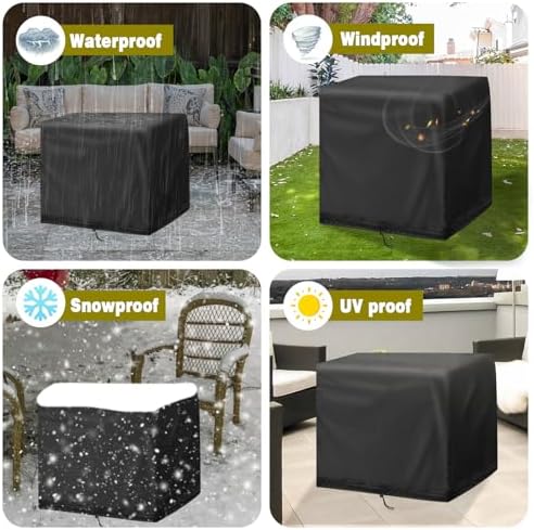 End Tables Cover, Outdoor Side Table 23.6x11.8x23.6in - Image 7