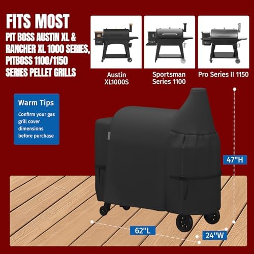 SHINESTAR Grill Cover for Pit Boss Austin XL&Rancher XL, 900D Oxford Fabric - Image 3