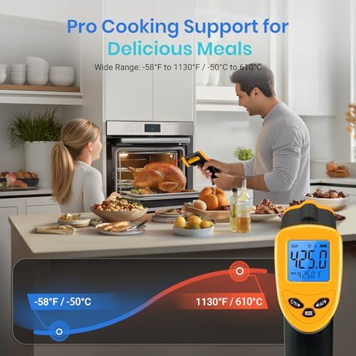 Etekcity Infrared Thermometer Laser Temperature Gun, -58°F~1130°F - Image 3