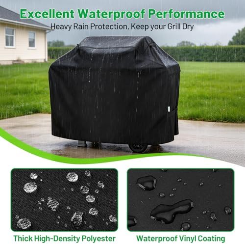 55 Inch Grill Cover, 3-4 Burner Gas BBQ Cover for Outdoor - Image 3