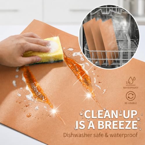 Copper Grill Mats for Grill, Set of 6, 15.75 x 13 Inch - Image 5