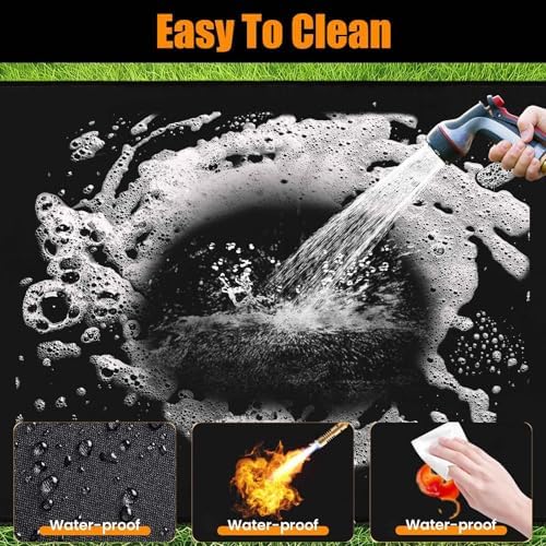 THMINS 90x48 Inches Extra Large Under Grill Mat for Outdoor BBQ - Image 5