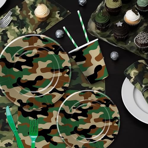 Camouflage Party Decorations, Camo Camouflage Themed Party Supplies - Image 4