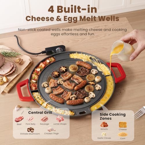 Korean BBQ Smokeless Electric Grill, Nonstick, Adjustable Temp - Image 2
