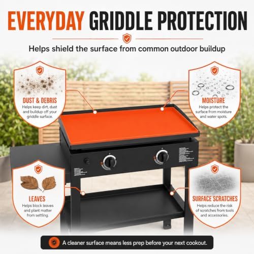 Silicone Griddle Mat for Char-Broil Commercial 4-Burner 2020-present, Heat Resistant Flat Top Grill Mat, Reusable Protective Cooking Surface Cover, BBQ Accessories for Outdoor Grills - Image 7