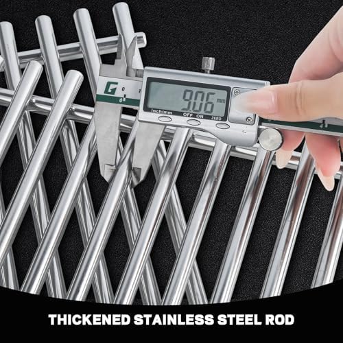 SUS304 9MM Stainless Steel Grill Grates for Ninja FlexFlame PG300 Series,XSKGRILLGRATE Upgrades Premium Grill Grates Durable,Easy to Clean,Heat Retaining,Upgrade for FlexFlame Grill Accessory,Set of 2 - Image 6