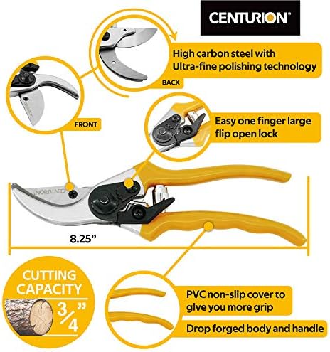 Centurion 1222 3-Piece Lopper, Hedge Shear & Pruner Combo Set, Heavy Duty Tree, Shrub & Bush Care Kit for Lawn, Garden & Yard, Ideal for Indoor & Outdoor Gardening, Branch Cutting & Plant Trimming - Image 4